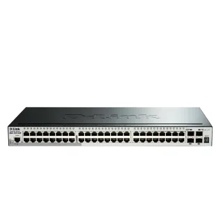 【D-Link】DGS-1510-52X 52埠 52port L2/L2+可堆疊智慧型網管交換器/Gigabit/RJ45/10G SFP+光纖/19吋機架