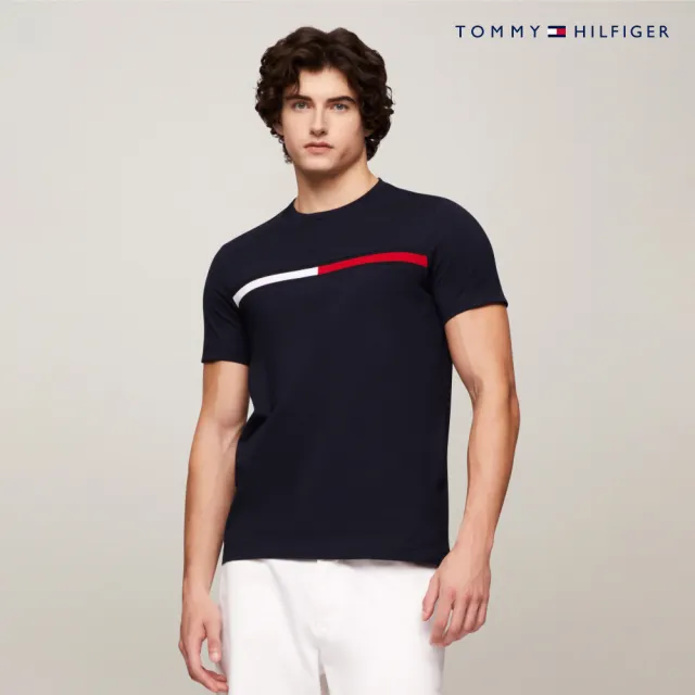 【TOMMY HILFIGER】官方旗艦館 Tino 圓領 T 恤_藍色