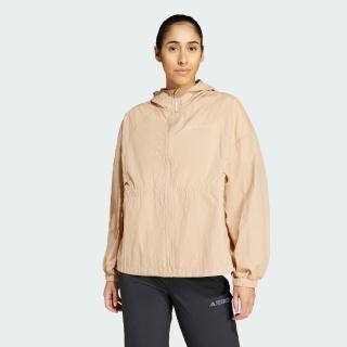 【adidas 愛迪達】MULTI WIND.RDY 連帽外套 女 JD3502