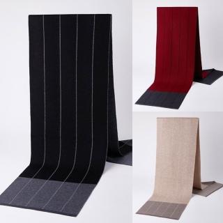 【米蘭精品】現貨+預購 頂級羊毛圍巾羊絨秋冬季加絨厚磅保暖針織圍巾(男格紋圍巾男女配件t1mi70)