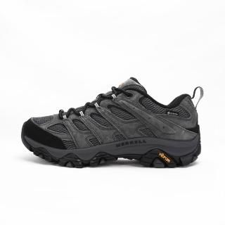 【MERRELL】Moab 3 Gore-Tex 男 登山鞋 戶外 越野 防水 支撐 避震 鐵灰 黑(ML035799)