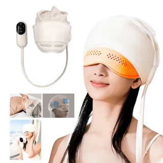 【ANTIAN】無線電動熱敷眼部按摩儀 頭部解壓按摩器 電熱頭皮按摩儀