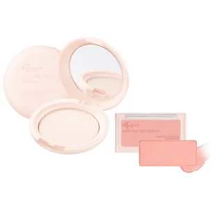 【ettusais 艾杜紗】一拍就亮微醺亮顏組(一拍就亮蜜粉餅EX+微醺暮色亮顏盤)