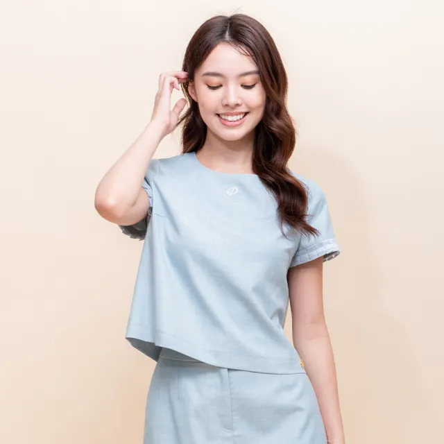 【perng yuh 芃諭名品】相遇共鳴 褶飾 暗紋 短上衣(PY by perng yuh Exclusive-芃諭獨家精品系列)