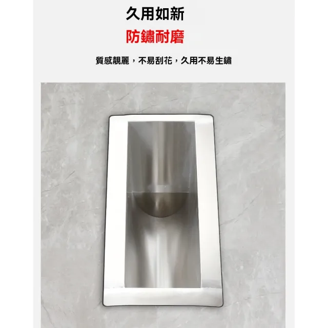 【窩居】不銹鋼蹲便器 一體式廁所 60x28x32cm(旱廁 便池 茅坑 蹲坑 農村改造一體式廁所)