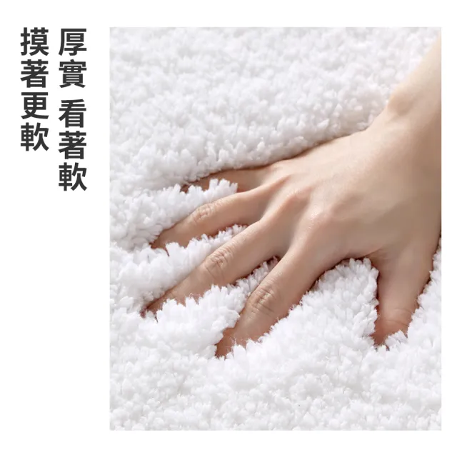 【Shely】Ag+抗菌加厚加密毛絨刺繡吸水地墊 廁所浴室吸水防滑腳踏墊 吸水墊子 防滑墊 門墊  40*60cm