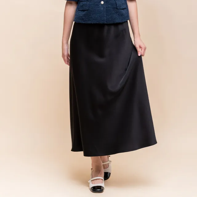 【perng yuh 芃諭名品】記憶深處 亮澤 直筒長裙(2025 AW Collection|4C秋冬新品上市)