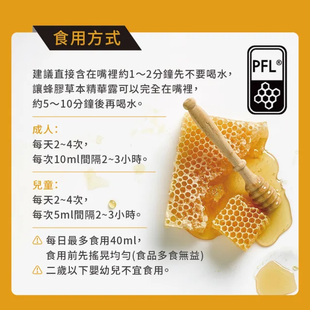 【Comvita 康維他】Comvita 蜂膠草本精華露 200ml(蜜糖露)