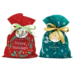 【PETER RABBIT 比得兔】耶誕束口袋-奶油風味酥餅150g-款式隨機(聖誕節交換禮物)