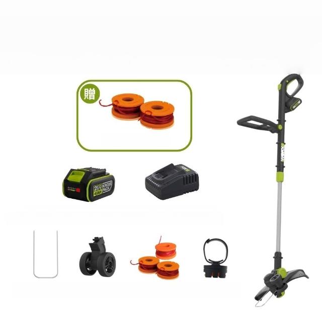 【WORX 威克士】20V 30cm 剪草機 WD163.2(鋰電割草機 電動割草機 動除草機  鋰電割草機WD163.2)