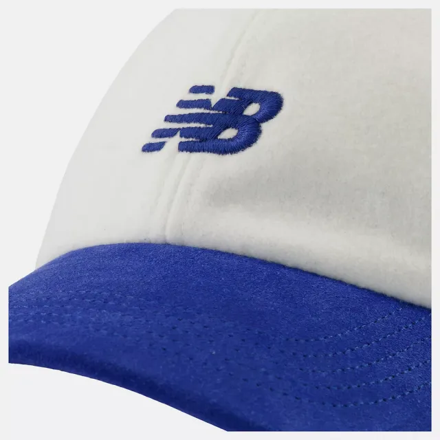 【NEW BALANCE】NB Hat 帽子 老帽 棒球帽 鴨舌帽 男 女 白藍色(LAH00443GAB-F)
