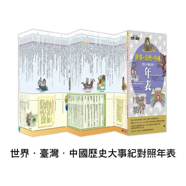 增訂版全彩漫畫世界歷史（全13卷＋世界．臺灣．中國歷史大事紀對照年表）＋別冊：世界遺產、人物學習事典