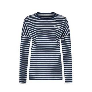 【The North Face】北面女款藍色長袖上衣｜8F0UQLI