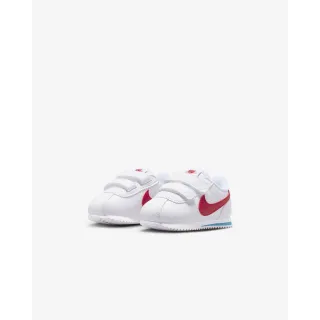 【NIKE 耐吉】運動鞋 休閒鞋 嬰幼鞋 NIKE CORTEZ TDV 阿甘鞋 魔鬼氈 抓地力 經典 白藍紅(IM2209101)