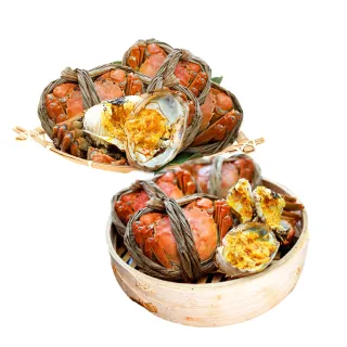 【優鮮配】特A規格活體江南大閘蟹公母任選5.5兩X6隻任選組(5.5兩/隻-加碼工具組)