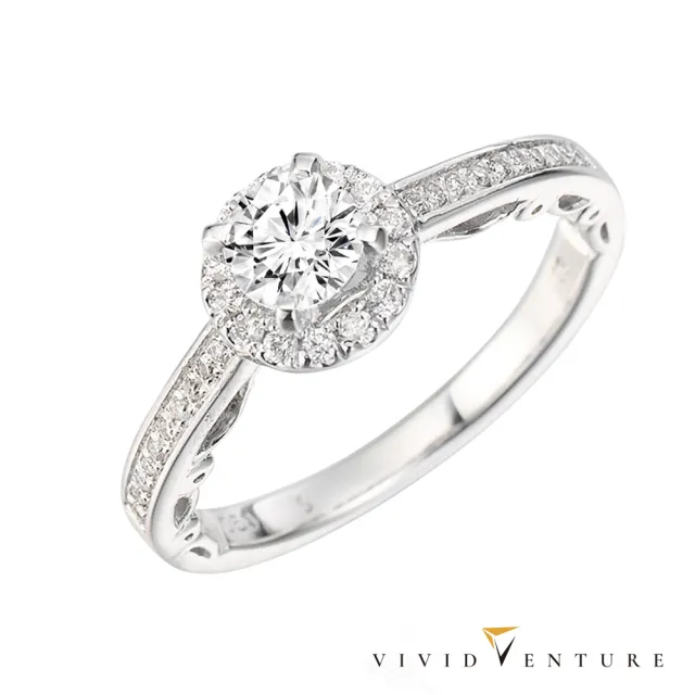 【Vividventure 亞帝芬奇】鉑金 GIA 50分 DVS2 3VG 八心八箭 無螢光 天然鑽石 真鑽 戒指 品味愛情
