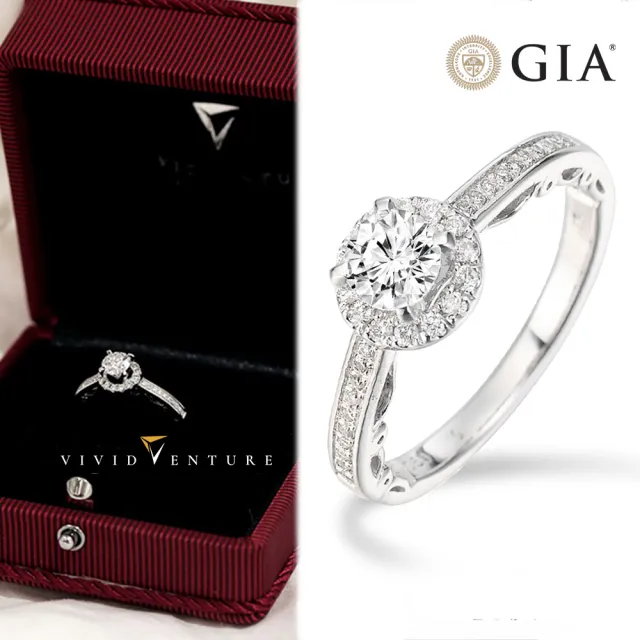 【Vividventure 亞帝芬奇】鉑金 GIA 50分 DVS2 3VG 八心八箭 無螢光 天然鑽石 真鑽 戒指 品味愛情