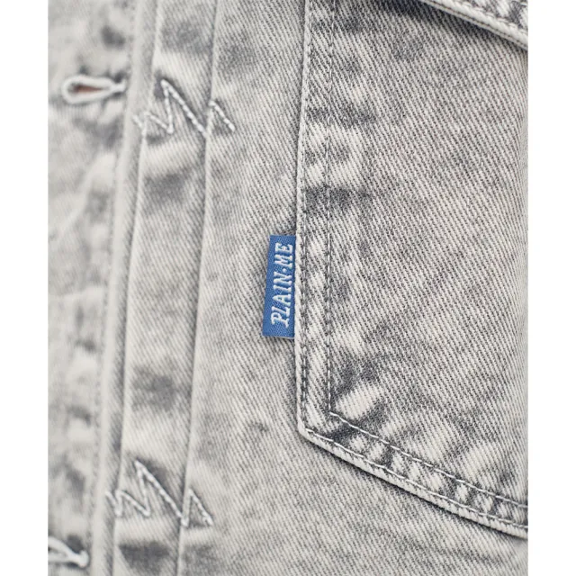 【plain-me】男女款 HERO丹寧外套 PLN1150-251(單寧 丹寧 牛仔外套 重磅 休閒外套)