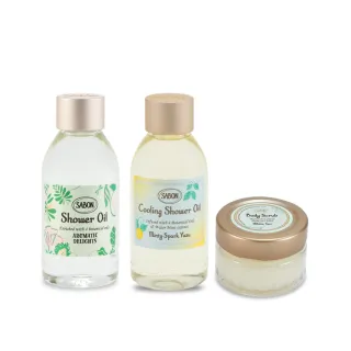 【SABON】官方直營 明星二部曲迷你組(沐浴油100mlx2+身體磨砂膏60gx1)