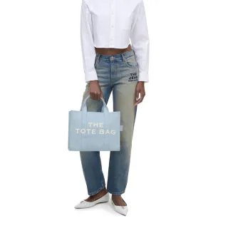 【MARC JACOBS】本季精選 MJ THE TOTE 中型雲朵藍帆布托特包