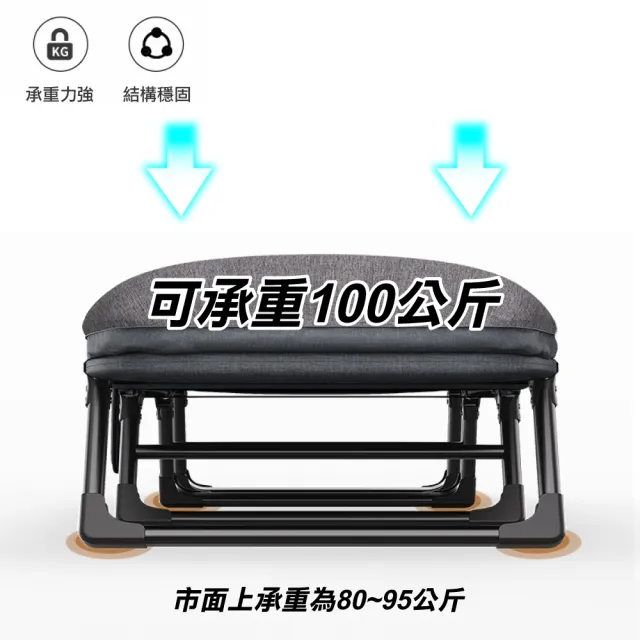 【ONE HOUSE】六段可調_小鋼炮穩固免安裝秒收折疊床_66寬_2入(單人床 行軍床 辦公午休床 露營床)