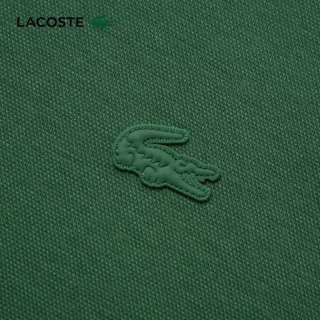 【LACOSTE】中性款-王一博聯名款 經典版型短袖POLO衫(鱷魚綠)