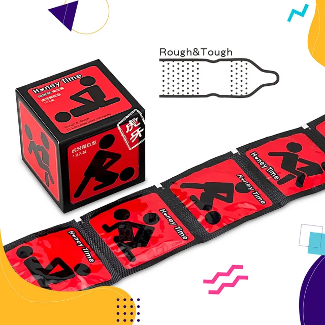 【HoneyTime 哈妮來】Honey Time 紅球 虎牙型 12入(虎牙顆粒/無味/特有觸感/刺激)