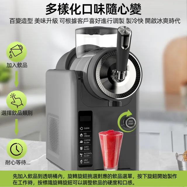 【tounichi 東日】雪泥機 冷飲霜淇淋機 多功能自清洗雪融機(自動清洗/多重模式/大容量)