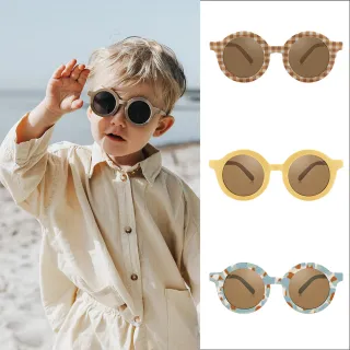 【GRECH&CO】植感系經典圓框太陽眼鏡 兒童款(墨鏡 偏光鏡片 約1歲半至6歲)