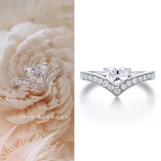 【Vividventure 亞帝芬奇】鉑金 GIA 1克拉 HSI2 天然鑽石 真鑽 戒指 心儀