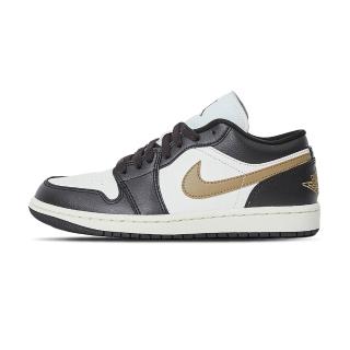 【NIKE 耐吉】Wmns Air Jordan 1 Low 女鞋 深棕白色 喬丹 低筒 休閒鞋 DC0774-200