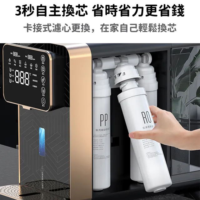 【YIZ藝匠】富氫水機 飲水機 不挑水質(3秒出熱水+5檔水溫調節 SPE離子膜電解 智能大屏顯示 家用免安裝)