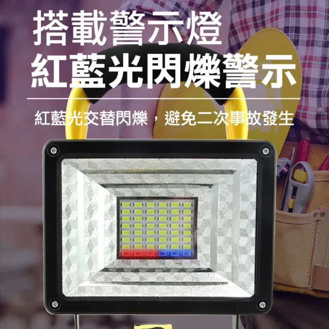 【工具達人】LED探照燈 工業地燈 手提投射燈 工程維修燈 緊急照明燈 露營燈 釣魚燈 充電手提燈(190-WL300)