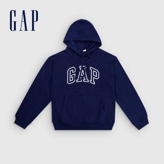 【GAP】女裝 Logo帽T-海軍藍(463506)
