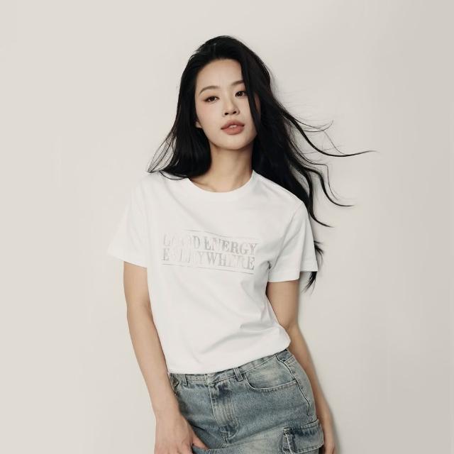 【GIORDANO 佐丹奴】韓系選品 女裝純棉美式字母印花圓領短袖T恤(盧正義同款 多色任選)