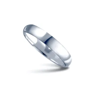 【彩糖鑽工坊】925純銀 銀戒 中性戒 4MM 亮面(Fragille 幸褔指輪 系列)