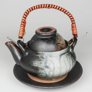【福介商店】日本陶器 萬古燒 下繪付備前 土瓶蒸 0.35L
