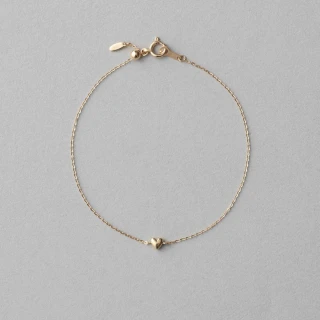 【ete】K18YG Petit小愛心手鍊(金色)