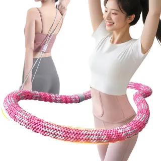 【keep power】爆汗套組｜織布彈簧呼拉圈+爆汗腰帶/美背神器(軟式呼拉圈 彈簧呼拉圈 織帶呼拉圈 呼拉圈)