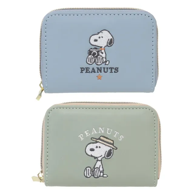 【Kamio】SNOOPY 史努比 刺繡短夾 迷你皮夾