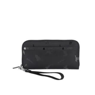 【Lesportsac官方直營】輕量尼龍 腕帶錢包(3462 喵影漫遊)