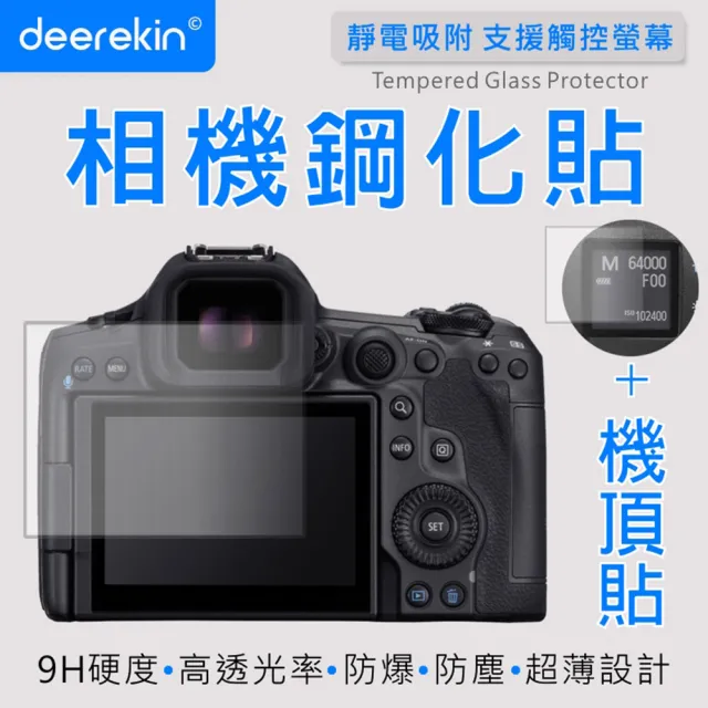 【deerekin】相機鋼化貼 螢幕保護貼 含機頂貼(適用 Canon R1/R3/R5m2/R5/R5C、SIMGA BF)