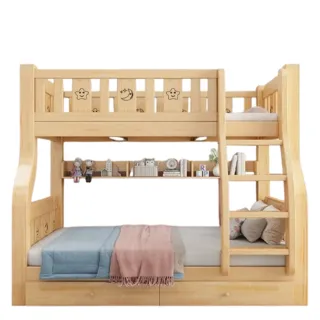 【Quality 聚家】實木上下床 兒童床 雙層床 上下床 高低床 子母床(上寬130下寬150 堅固耐用/不易變形開裂)