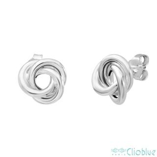 【CLIO BLUE】漩渦純銀耳環 無限耳環 925純銀 小魚情人魚 雙魚(法國巴黎品牌/925純銀)