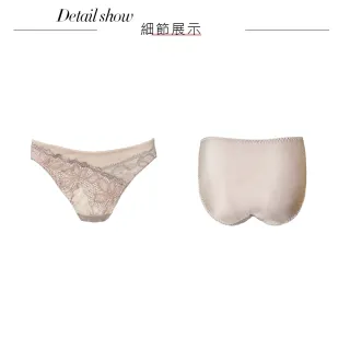 【Swear 思薇爾】星燦女爵系列M-XL蕾絲低腰三角女內褲(岩石棕)