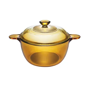 【CorelleBrands 康寧餐具】2.5L晶磁透明鍋(IH爐可用)