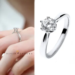 【Vividventure 亞帝芬奇】GIA 30分 DVS2 3VG 八心八箭 無螢光 天然鑽石 真鑽 戒指 恆愛(14K金台)