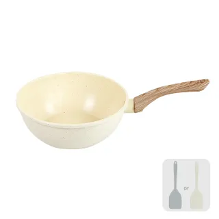 【LMG】香草系列IH不沾深炒鍋20cm無蓋-IH爐可用鍋