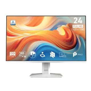 【MSI 微星】PRO MP243W E14 24型 IPS 144Hz 平面美型商用螢幕(EyesErgo技術/HDMI/內建喇叭)