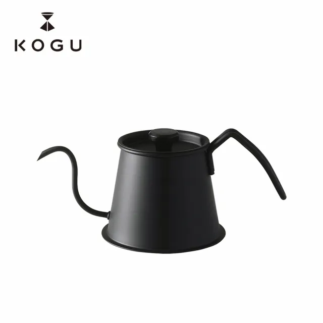 【KOGU 珈琲考具】專業 咖啡職人 2杯份 點滴式 細口手沖壺 170z/500ml - 職人黑(日本原廠授權公司貨)